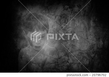 Little Asian ghost in the old wall 20796702