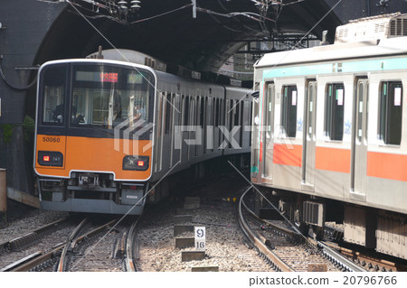 Denentoshi Line東武50000型東急5000系列Saginuma站 20796766