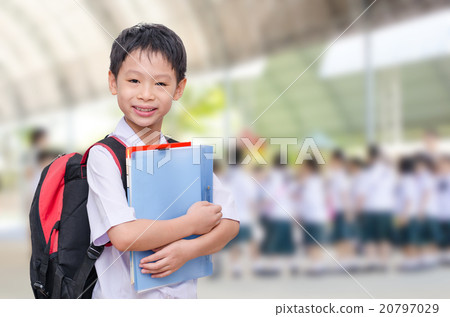 Asian student in uniform at school 20797029