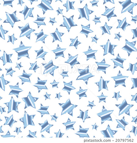 Silver stars on white background seamless pattern - Stock Illustration ...