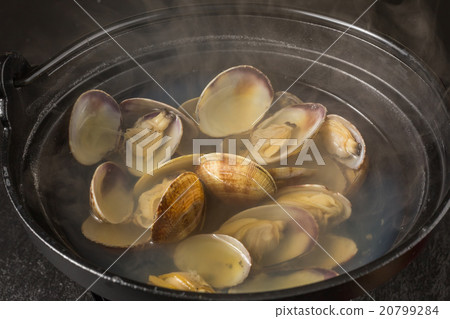 海鮮湯配蛤蜊的鹽 20799284
