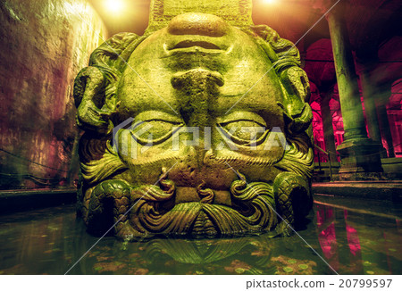 Column with inverted Medusa head Column with inverted Medusa head 20799597