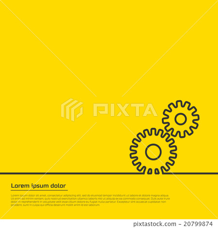 gears infographic template. For web, illustration 20799874