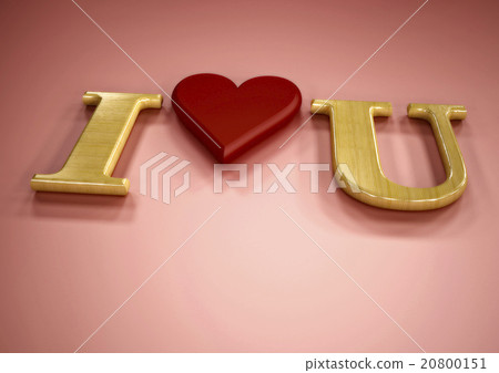 Dimensional inscription of I LOVE You Dimensional inscription of I LOVE You 20800151