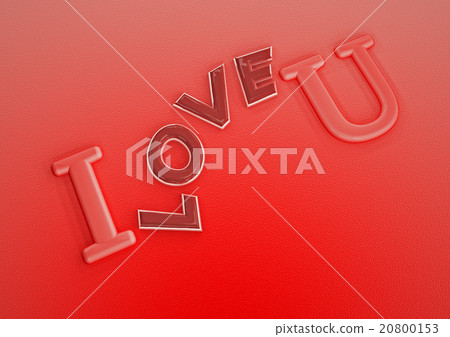 Dimensional inscription of I LOVE You  20800153