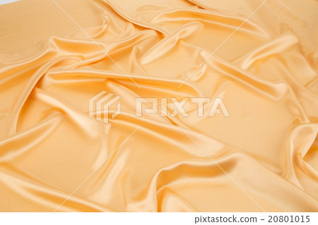 Close up of yellow silk cloth texture. 20801015