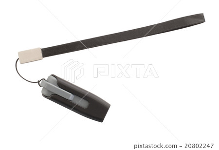 Black USB memory stick isolated 20802247