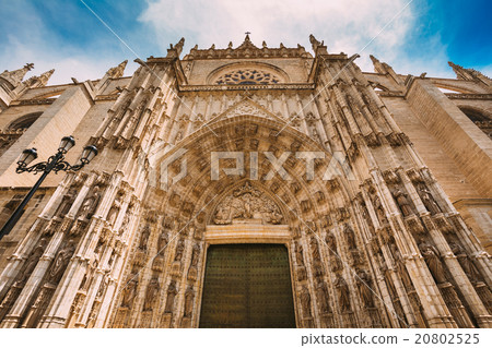 Cathedral Entrance in Seville, Spain 20802525