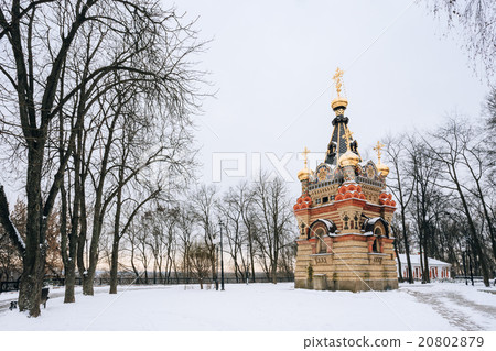 Chapel-tomb of Paskevich in Gomel, Belarus. Winter 20802879