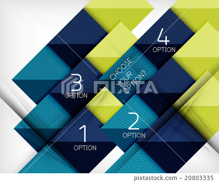 Paper style design templates, square abstract 20803335