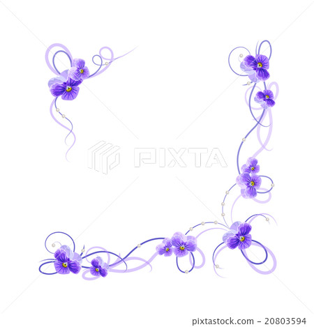 Floral vector frame. Floral vector frame. 20803594