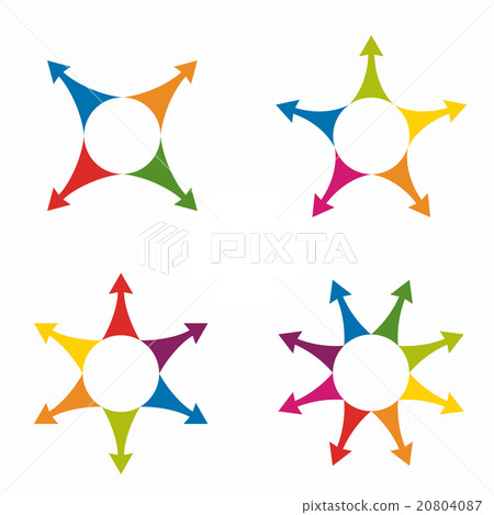 Set of arrows infographic design template. Vector - Stock Illustration ...