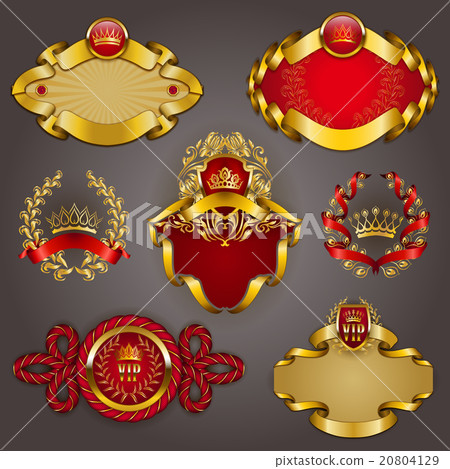 Set of gold vip - Stock Illustration [20804129] - PIXTA