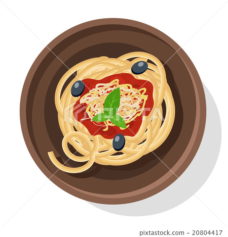 Italian pasta vector illustration. Isolated on Italian pasta vector illustration. Isolated on 20804417