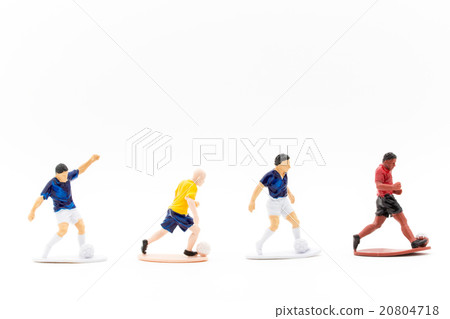 Footballer set: people playing soccer Footballer set: people playing soccer 20804718