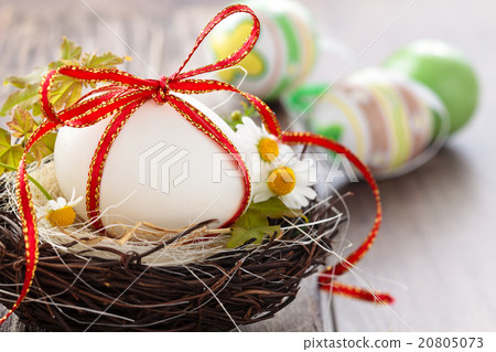Easter egg in nest. 20805073