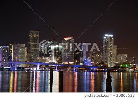 Night over Miami, Florida, USA Night over Miami, Florida, USA 20805538