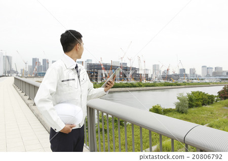 Male at construction site Male at construction site 20806792