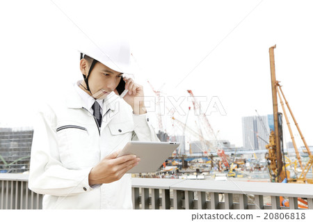 Male at construction site Male at construction site 20806818