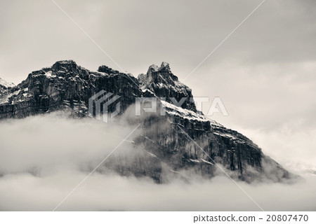 Foggy mountain 20807470