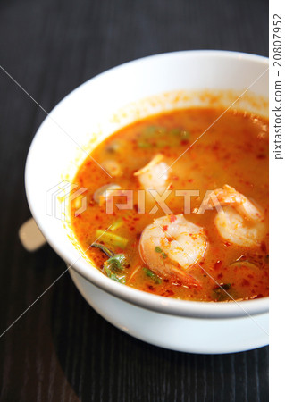 Tom Yum soup Thai traditional spicy prawn soup 20807952