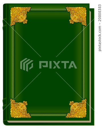 Old green book Koran. Holy Quran. Closed book with 20808383