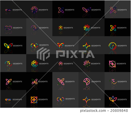 Abstract company logo vector collection. Set of - Stock Illustration ...