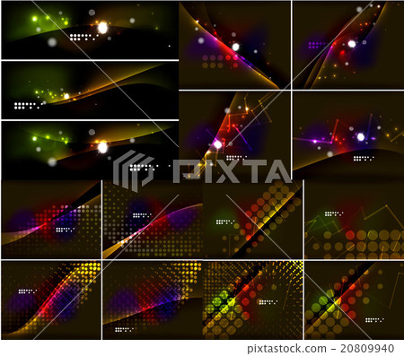 Dark space abstract background set Dark space abstract background set 20809940