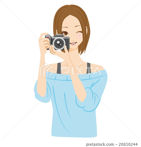 Camera woman stand 20810244