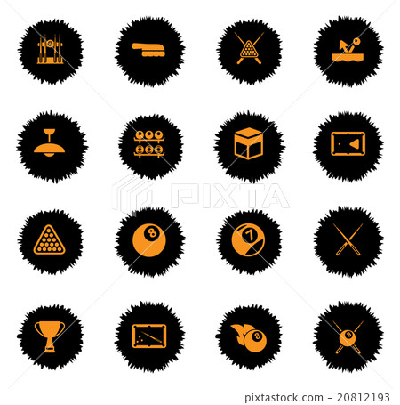 Billiards simply icons Billiards simply icons 20812193