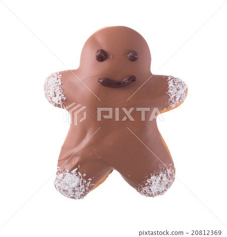 Gingerbread, in the form of a donut guy 20812369