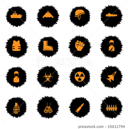 Military simply icons Military simply icons 20812794