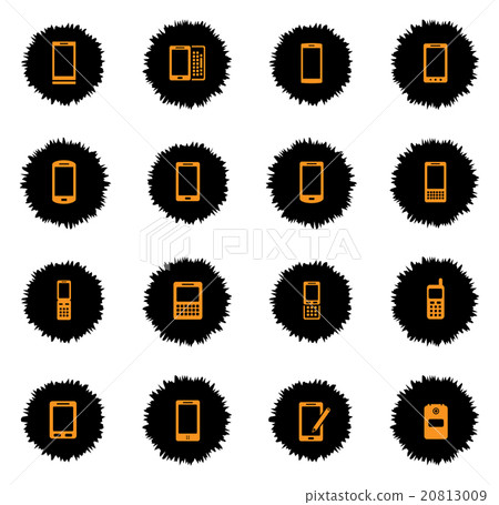 Phones simply icons - Stock Illustration [20813009] - PIXTA