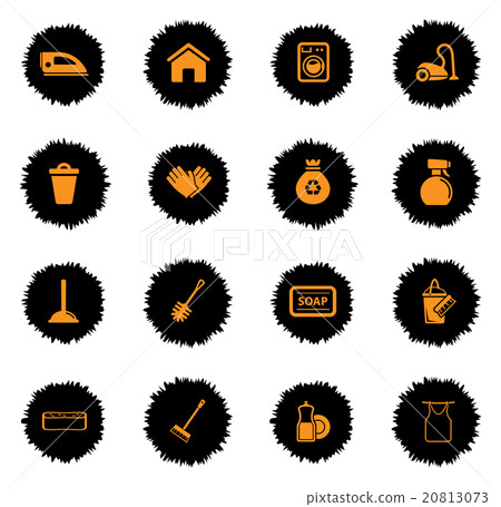 Cleaning service simply icons Cleaning service simply icons 20813073