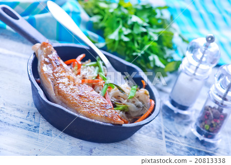 fried meat fried meat 20813338