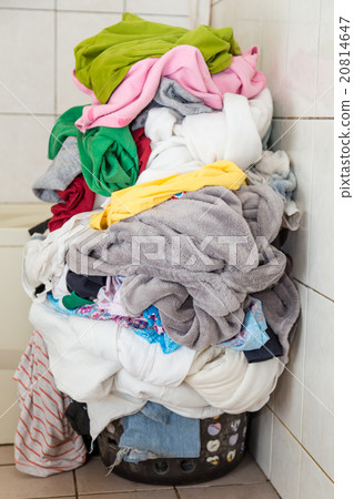 Laundry in basket Laundry in basket 20814647