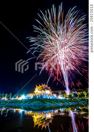 Firework in a night sky on Daddy Day 20815018