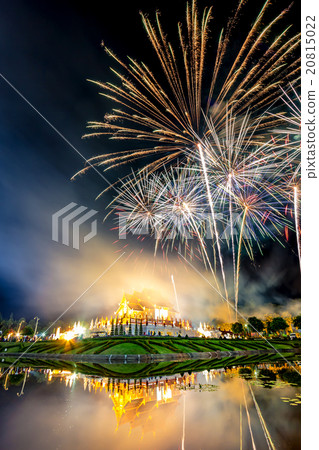 Firework in a night sky on Daddy Day 20815022