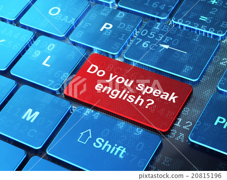 Learning concept: Do you speak English? on 20815196