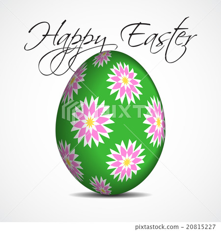 greeting card with text, floral Easter egg greeting card with text, floral Easter egg 20815227