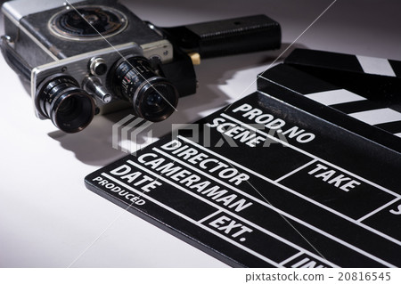 Old camera with two lenses Old camera with two lenses 20816545