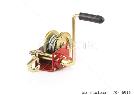 Hand winch isolated 20816916