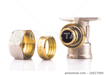 Close-up of compression sanitary fitting 20817994