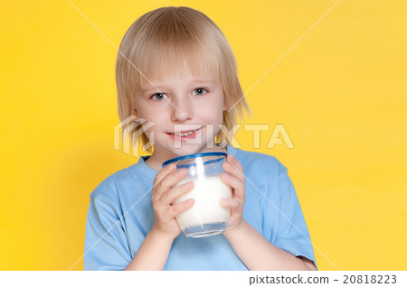 Little boy drinking milk Little boy drinking milk 20818223
