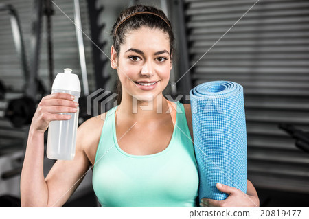Athletic woman smiling to camera Athletic woman smiling to camera 20819477