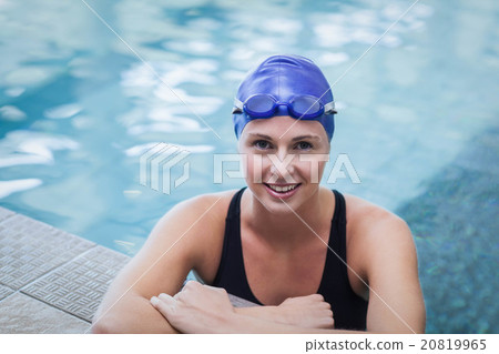 Pretty woman resting on the edge 20819965