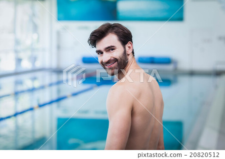 Handsome man smiling at camera 20820512
