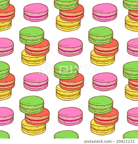Macaroons seamless pattern 20821231