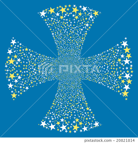 Sparkle Star Maltian Cross Sparkle Star Maltian Cross 20821814