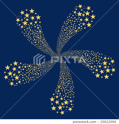 Star Fireworks Flower With Five Petals 20822094